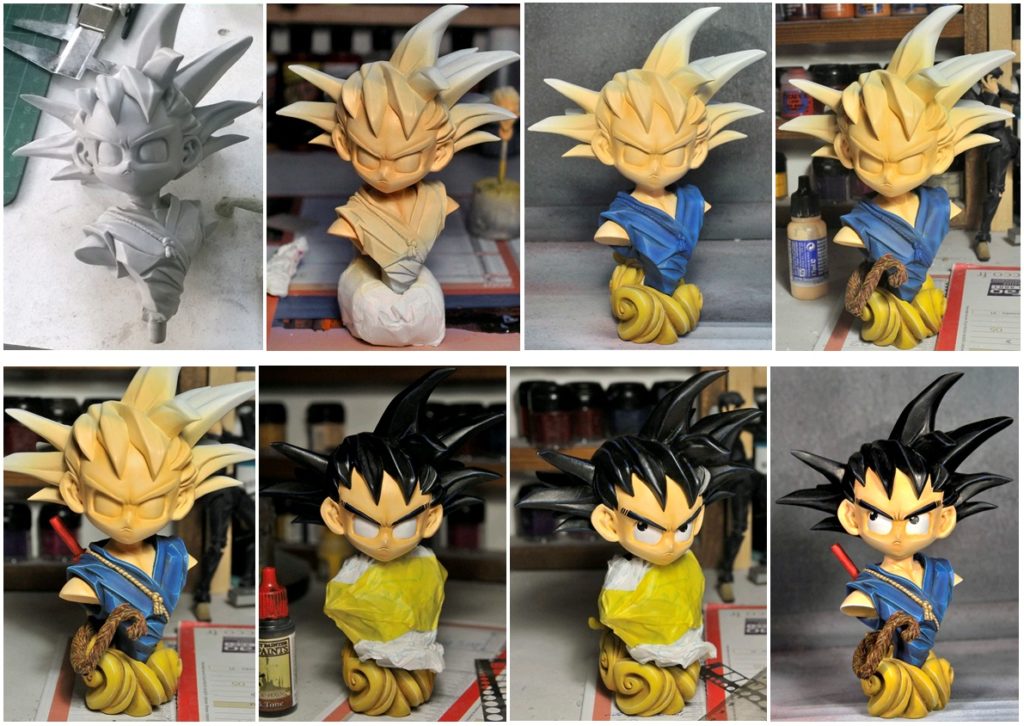 Peinture Buste Goku